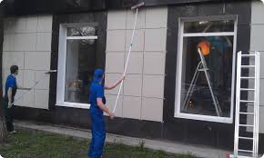 Очистка внешней части зданий